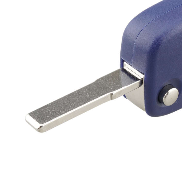 For FIAT Car Keys Replacement 3 Buttons Car Key Case with Side Battery Holder (Blue)