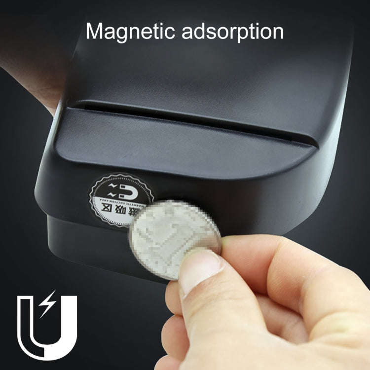 Car Multi-functional Glasses Case Sunglasses Box with Card Slot, Flat Style (Black)