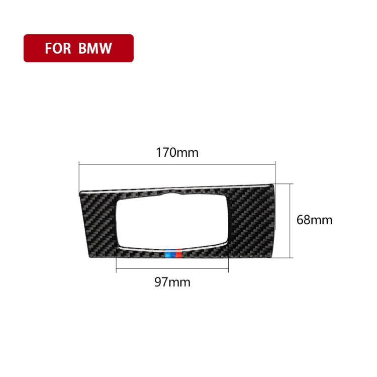 Car Carbon Fiber Tricolor Headlight Decorative Sticker for BMW E70 X5 / E71 X6 2008-2013, Left Drive