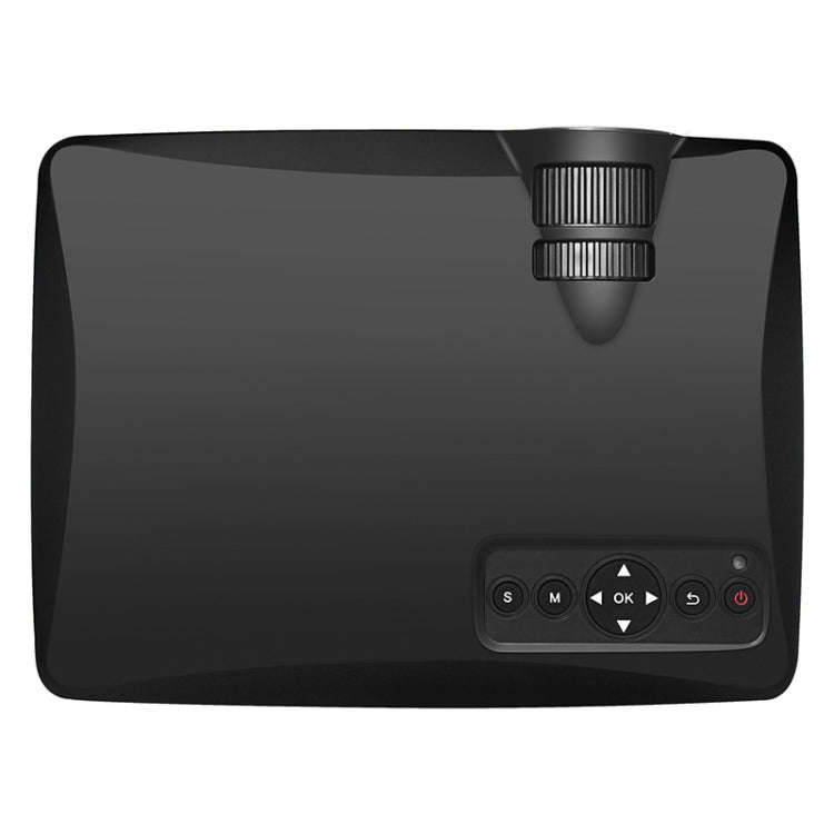 LY-40 1800 Lumens 1280 x 800 Home Theater LED Projector with Remote Control, US Plug(Black)