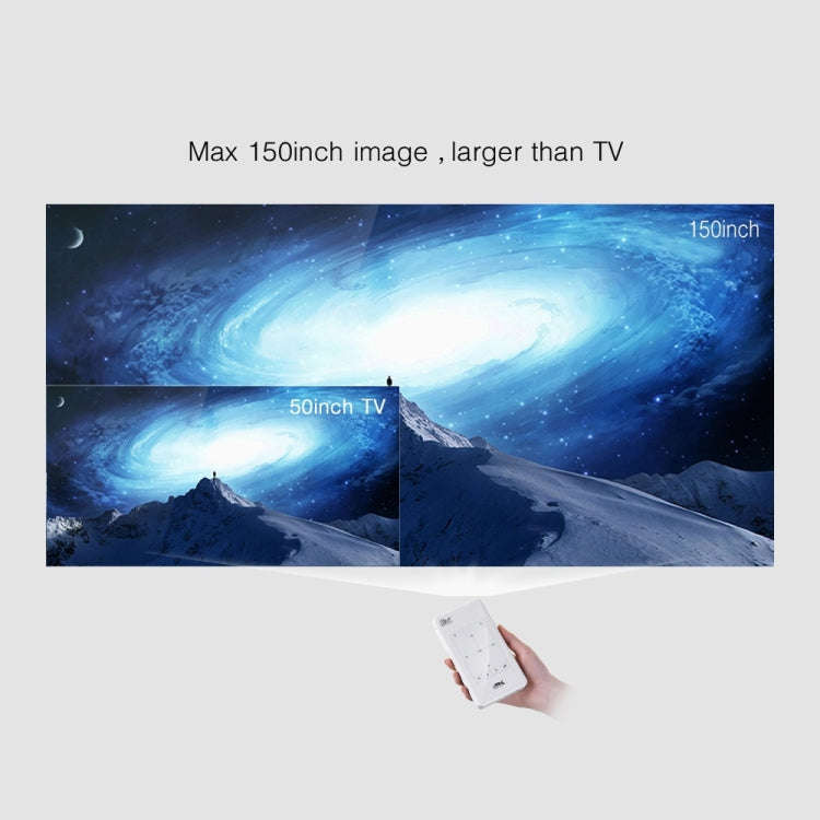 P09 Portable 4K Ultra HD DLP Mini Smart Projector with Infrared Remote Control, Amlogic S905X 4-C...