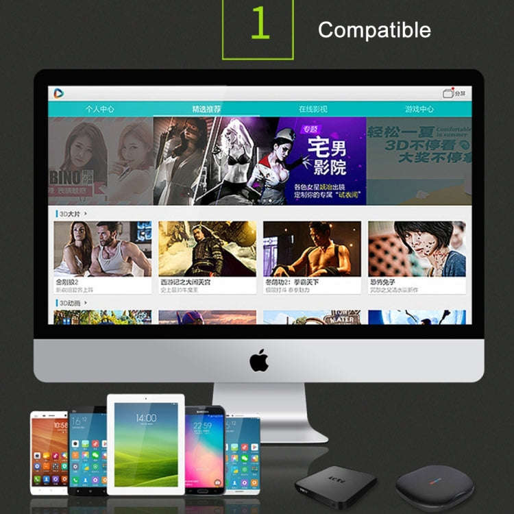 VR Shinecon 3D Movie Games Virtual Reality Glasses Bluetooth Remote Controller Gamepad(Black)