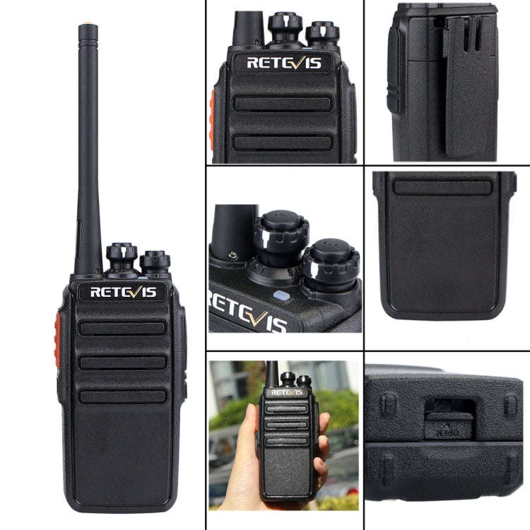 1 Pair RETEVIS RT24 EU Frequency PMR 446/400-470MHz 16CHS Two Way Radio Handheld Walkie Talkie, E...