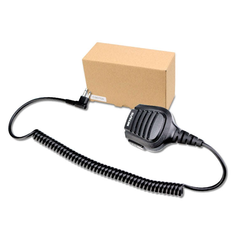 RETEVIS HM004 IPX5 Waterproof 2 Pin Motorcycle Speaker Microphone for Motorola GP68/GP88/GP300/ G...