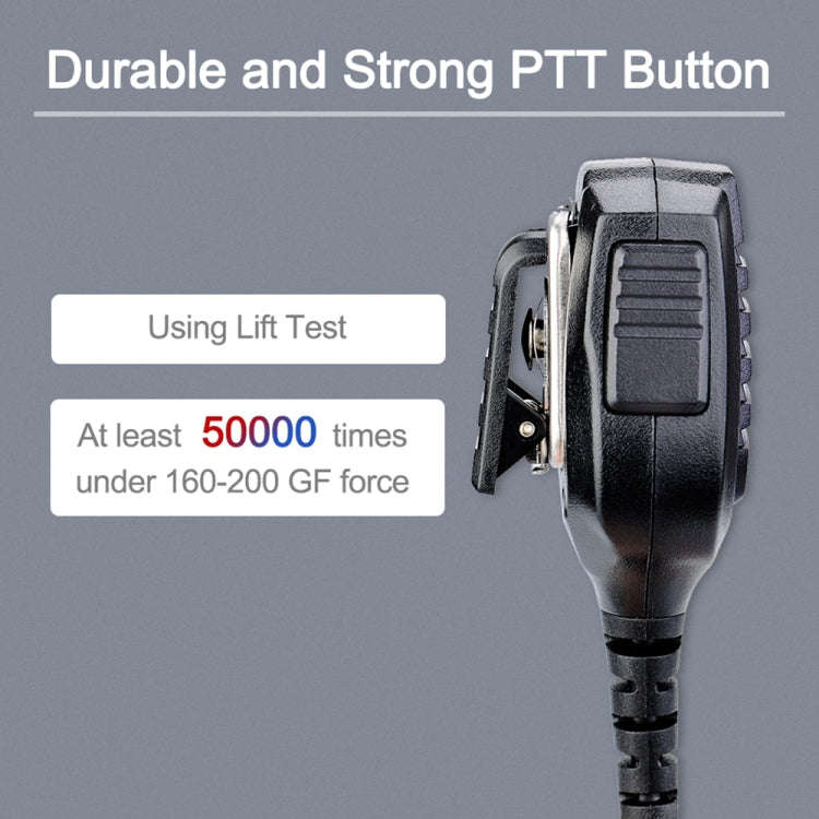 RETEVIS HM004 IPX5 Waterproof 2 Pin Motorcycle Speaker Microphone for Motorola GP68/GP88/GP300/ G...