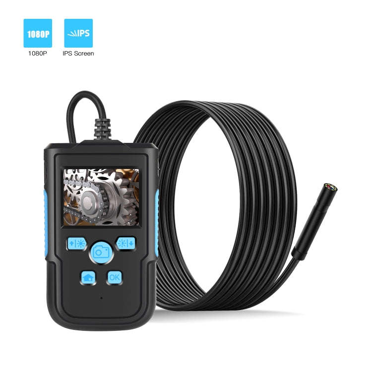 P60B 5.5mm 1080P 2.4 inch IPS Screen IP68 Waterproof HD Digital Endoscope, Length:10m Hard Cable