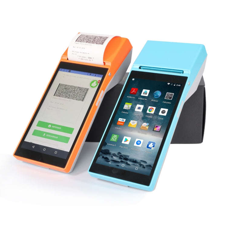 SGT-SP01 5.5 inch HD Screen Handheld POS Receipt Printer, Suit Version, EU Plug(Orange)