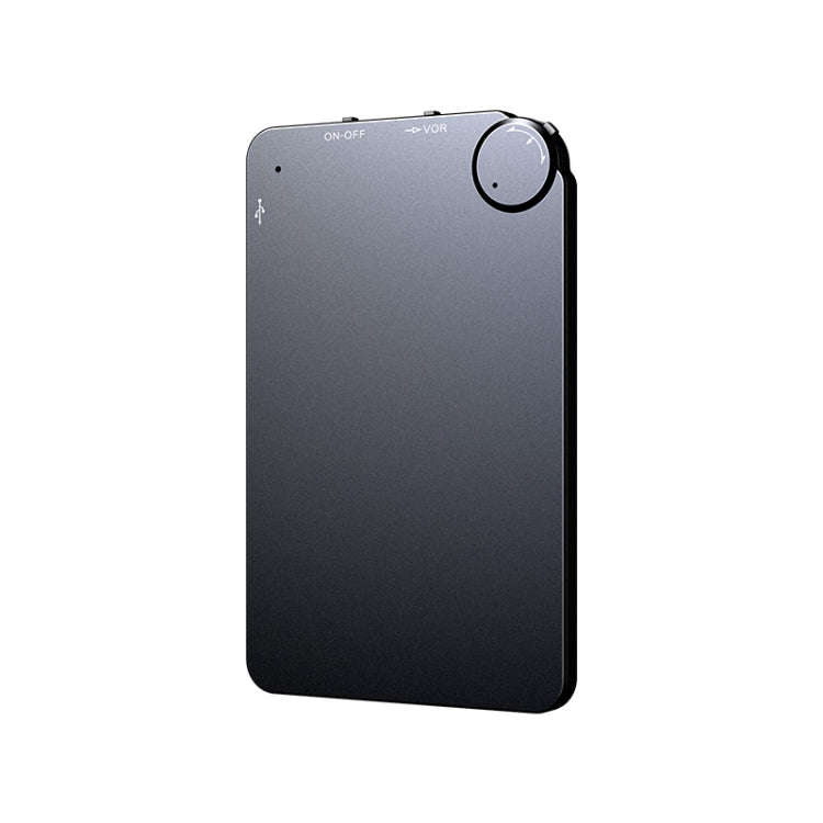 K2 Portable Ultra-thin Card Voice Recorder, Capacity:16GB(Black)