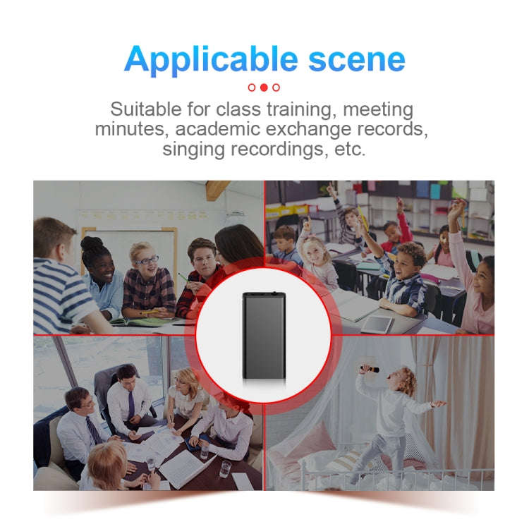 Q1 Intelligent HD Noise Reduction Voice Control Recorder, Capacity:16GB(Black)