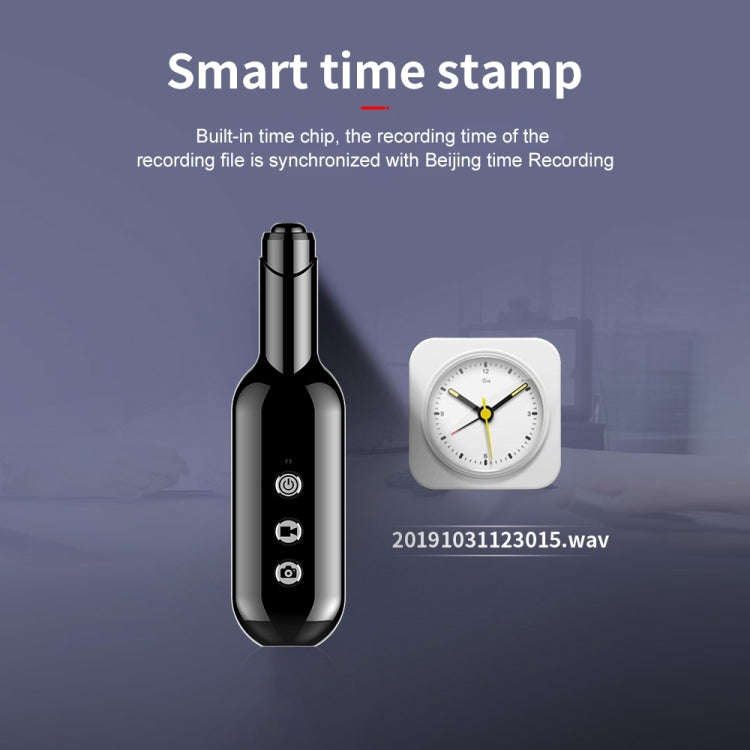 D3 AI Smart High-definition Noise Reduction Voice Recorder, Capacity:4GB(Black)