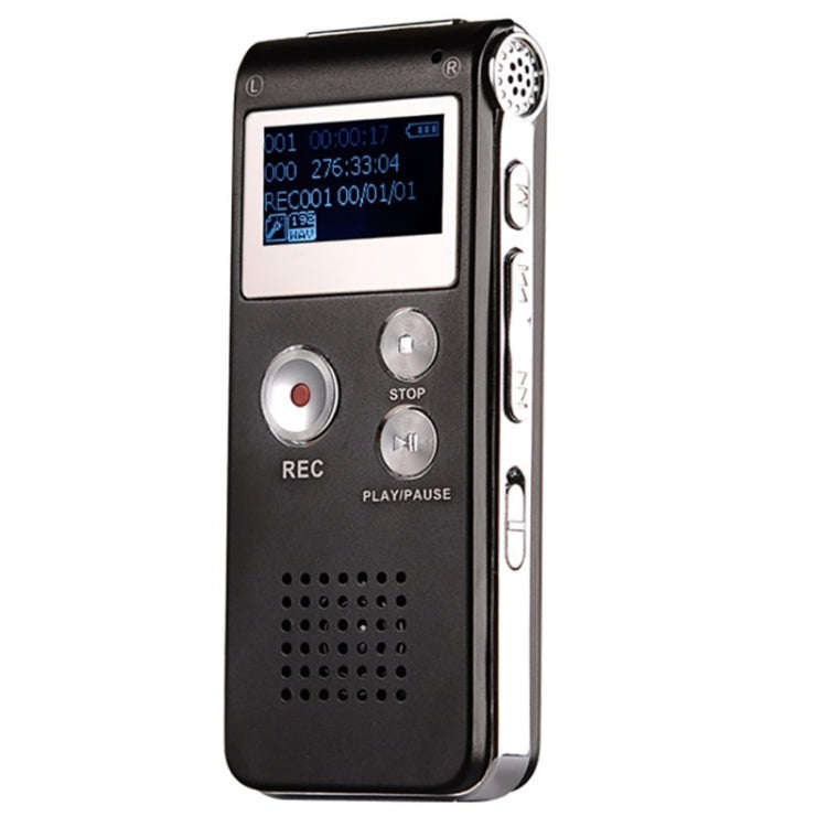 SK-012 4GB USB Dictaphone Digital Audio Voice Recorder with WAV MP3 Player VAR Function(Black)