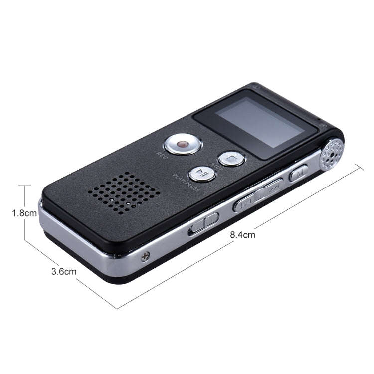 SK-012 32GB USB Dictaphone Digital Audio Voice Recorder with WAV MP3 Player VAR Function(Black)