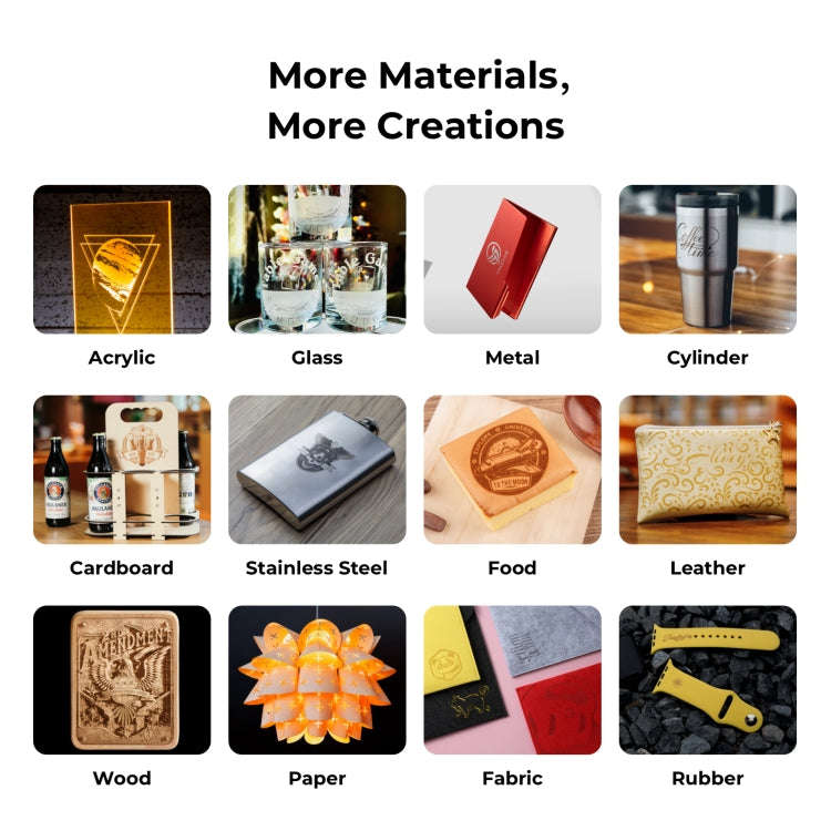 XTOOL D1 Pro-20W High Accuracy DIY Laser Engraving & Cutting Machine + Rotary Attachment + Raiser...