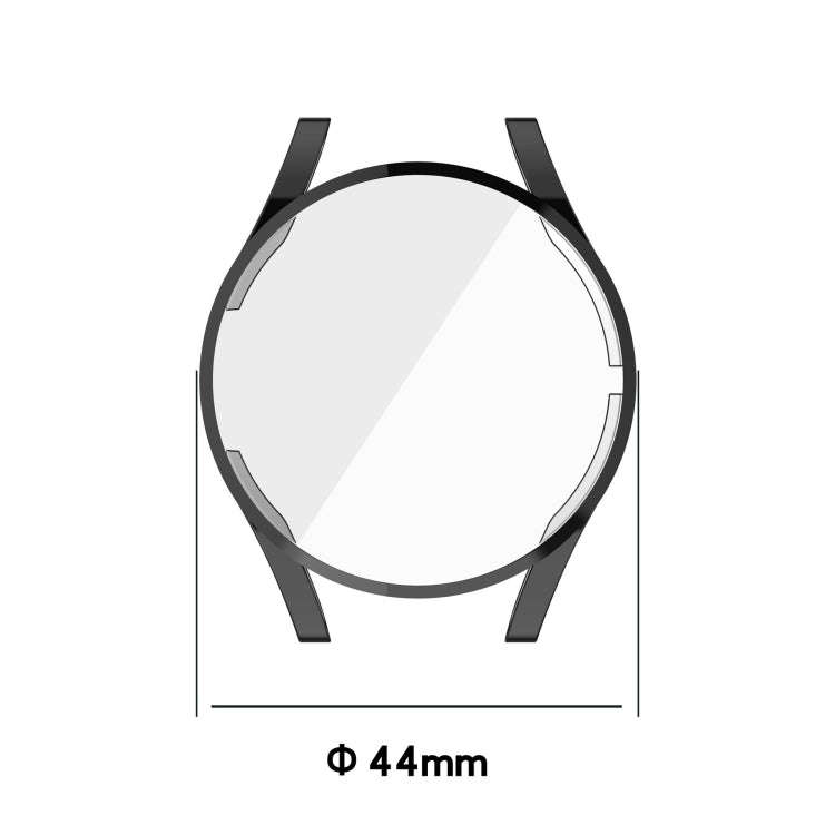 For Samsung Galaxy Watch 5 44 mm Full Coverage TPU Electroplating Protective Case(Pink)