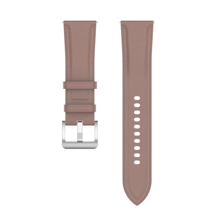 For Samsung Galaxy Watch 5 Pro 45mm Premium Leather Watch Band(Dark Pink)