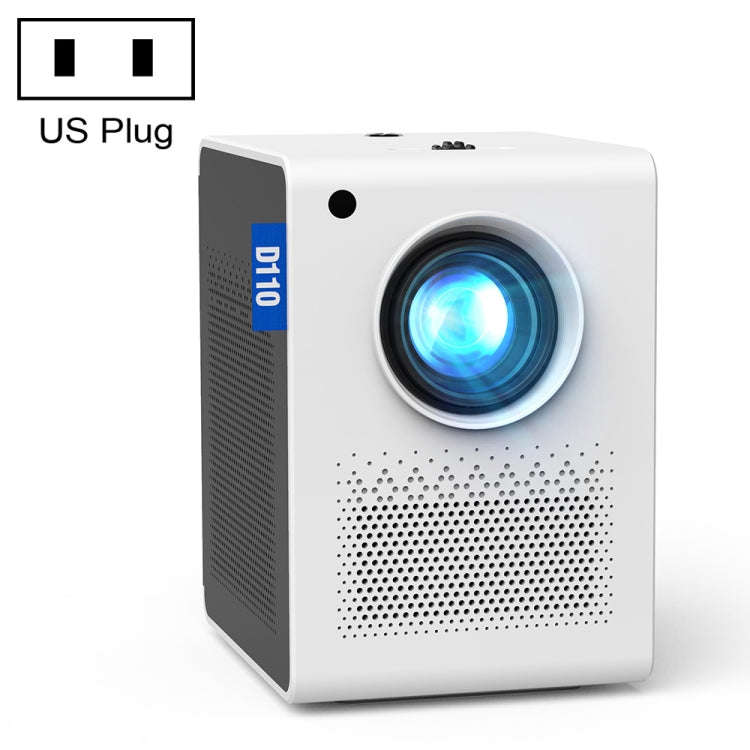 D110 180 ANSI Lumens Mini LED+LCD Smartphone Wireless Screen Mirroring Projector, Plug Type:US Pl...