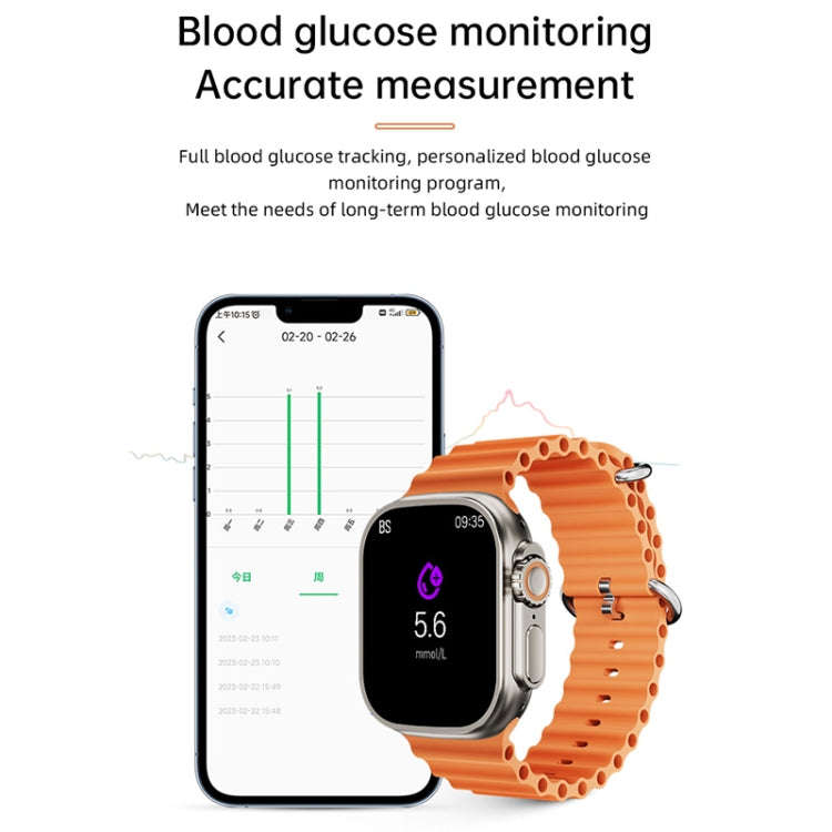 WS-E9 Ultra 2.2 inch IP67 Waterproof Silicone Band Smart Watch, Support Heart Rate / NFC(Black)