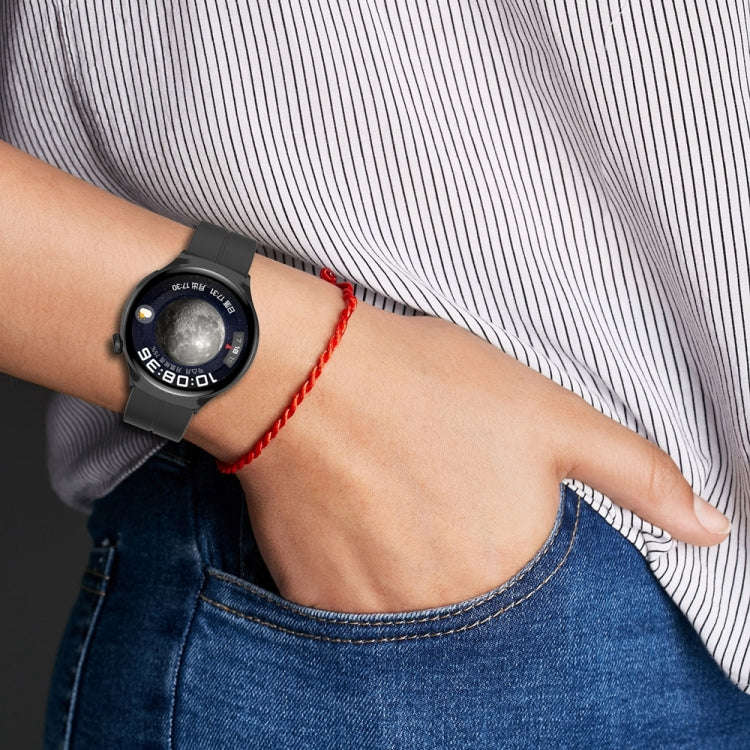 For Huawei Watch 4 / Watch 4 Pro Folding Buckle Silicone Watch Band(Light Pink)
