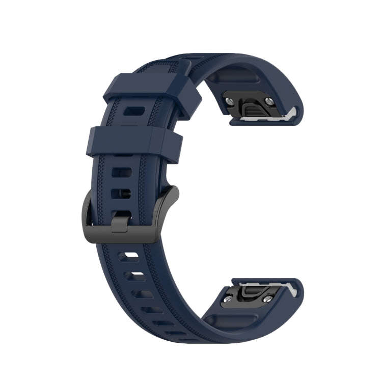For Garmin Epix Pro 42mm Pure Color Silicone Watch Band(Blue)