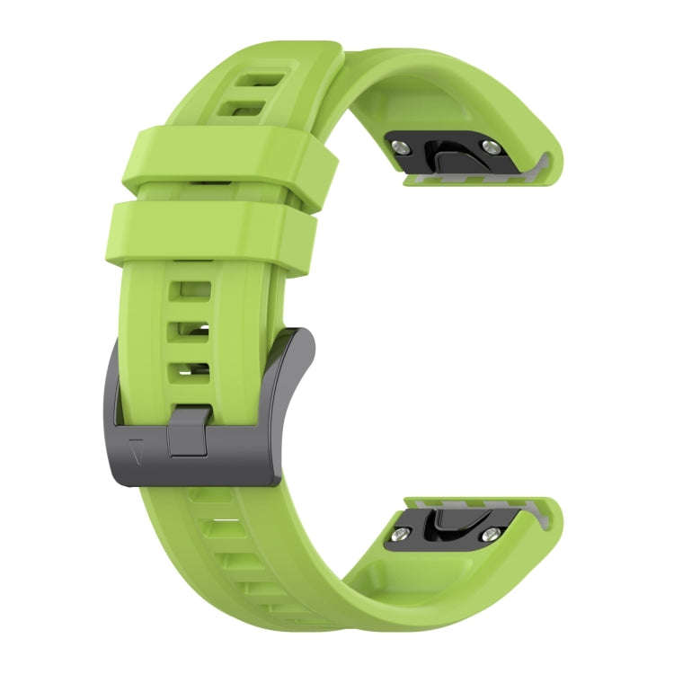 For Garmin Epix Pro 42mm Solid Color Silicone Watch Band(Lime Green)