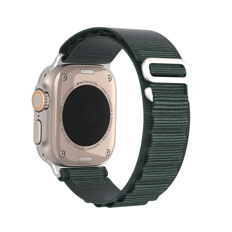 For Apple Watch Series 7 41mm DUX DUCIS GS Series Nylon Loop Watch Band(Green)
