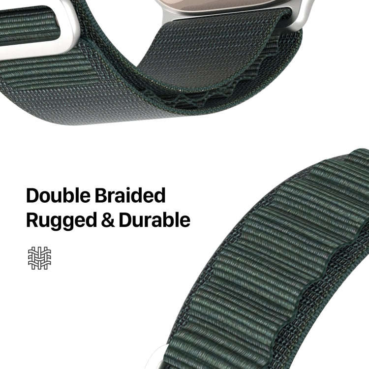 For Apple Watch Series 6 44mm DUX DUCIS GS Series Nylon Loop Watch Band(Green)