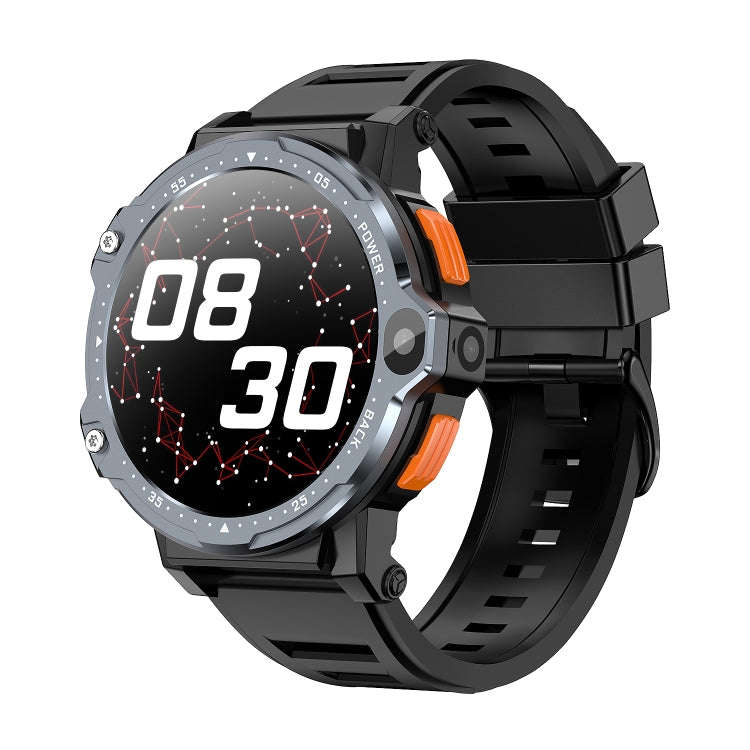 ZGP PG999 1.54 inch HD Round Screen 4G Smart Watch Android 8.1, Specification:4GB+64GB(Black)