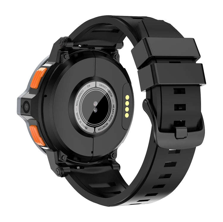 ZGP PG999 1.54 inch HD Round Screen 4G Smart Watch Android 8.1, Specification:4GB+64GB(Black)