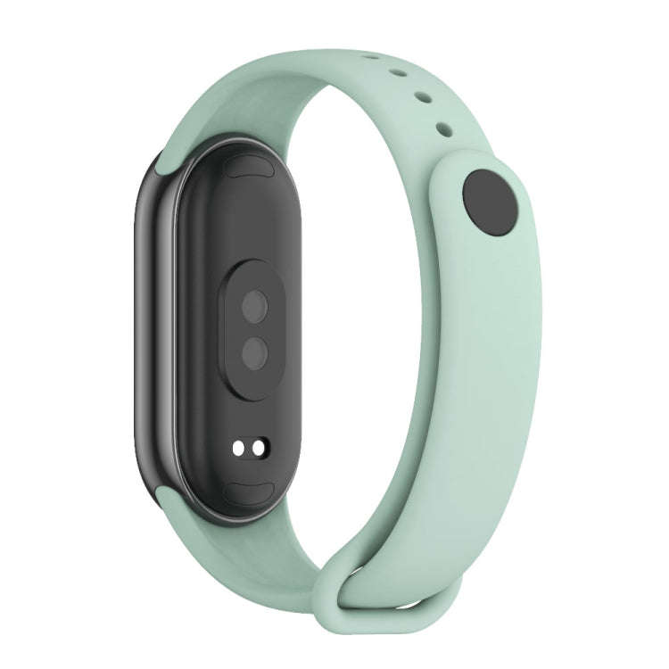For Xiaomi Smart Band 10 / 9 / 8 Mijobs Solid Color Silicone Watch Band(Aqua)
