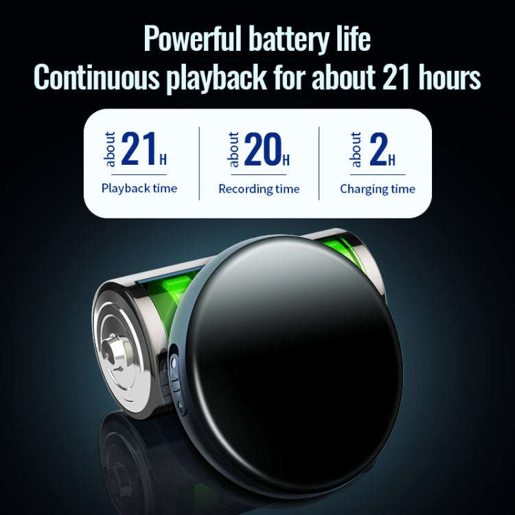 JNN M29 Portable Noise Reduction Smart Voice Control Magnetic Recorder, Memory:8GB