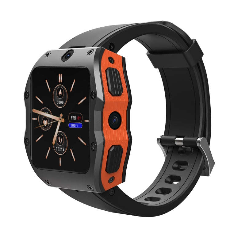 Model X 1.99 inch IP68 Waterproof Android 9.0 4G Dual Cameras Matte Smart Watch, Specification:4G...