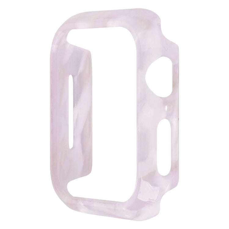 For Apple Watch Series 6 / 5 / 4 / SE 40mm Printed Resin PC Watch Case(Pink Flower)
