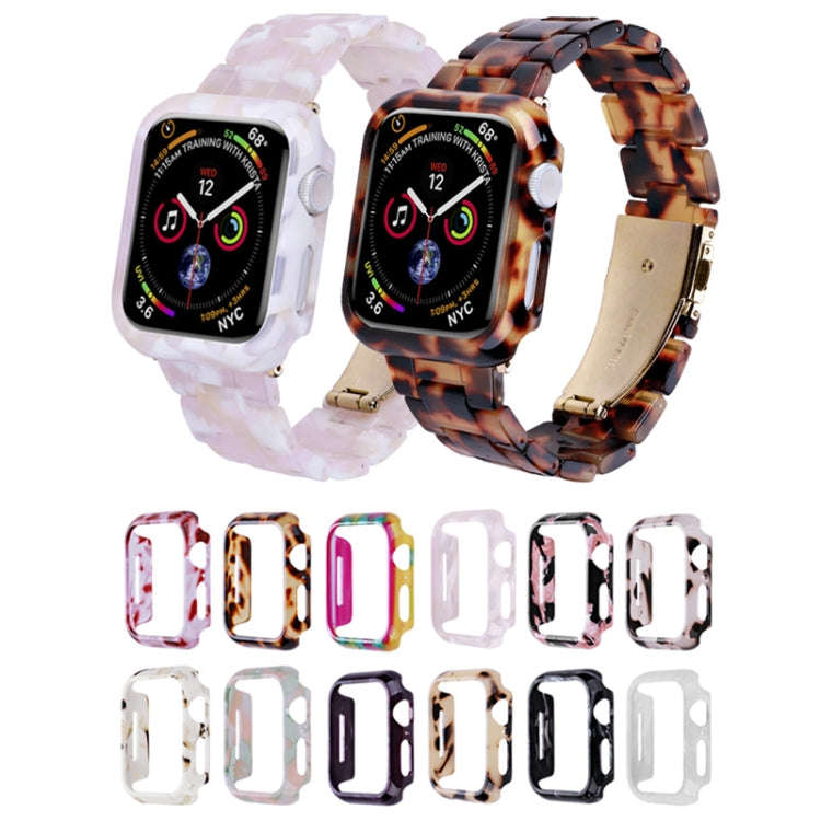 For Apple Watch Series 6 / 5 / 4 / SE 44mm Printed Resin PC Watch Case(Purple)