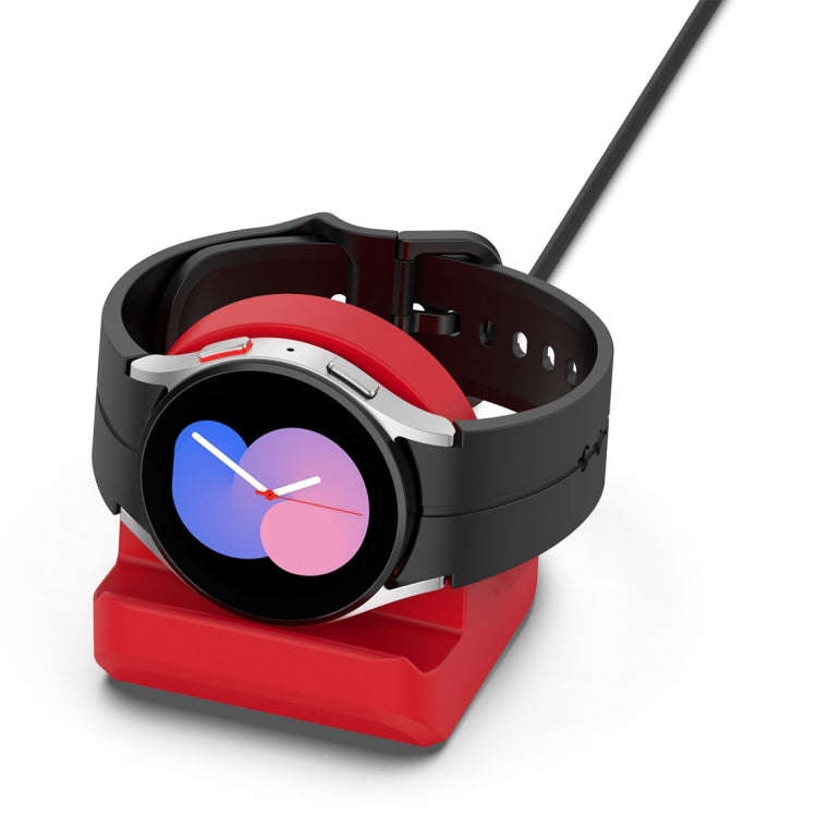 For Samsung Galaxy Watch8 / Ultra 2025 Smart Watch Silicone Charging Bracket(Red)