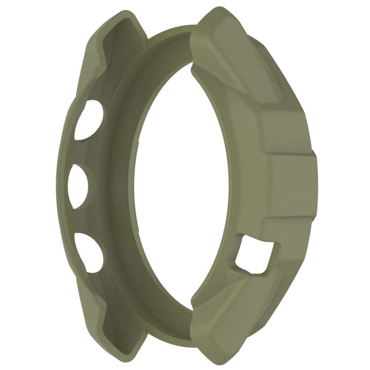 For Garmin Approach S70 47mm Armor Hollow Watch Protective Case(Green)