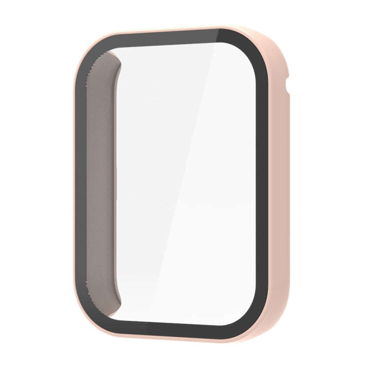 For Xiaomi Mi Band 8 Pro PC + Tempered Film Integrated Watch Protective Case(Pink)