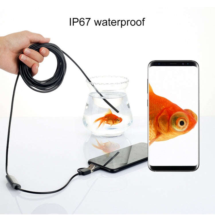 AN100 3 in 1 IP67 Waterproof USB-C / Type-C + Micro USB + USB HD Endoscope Snake Tube Inspection ...