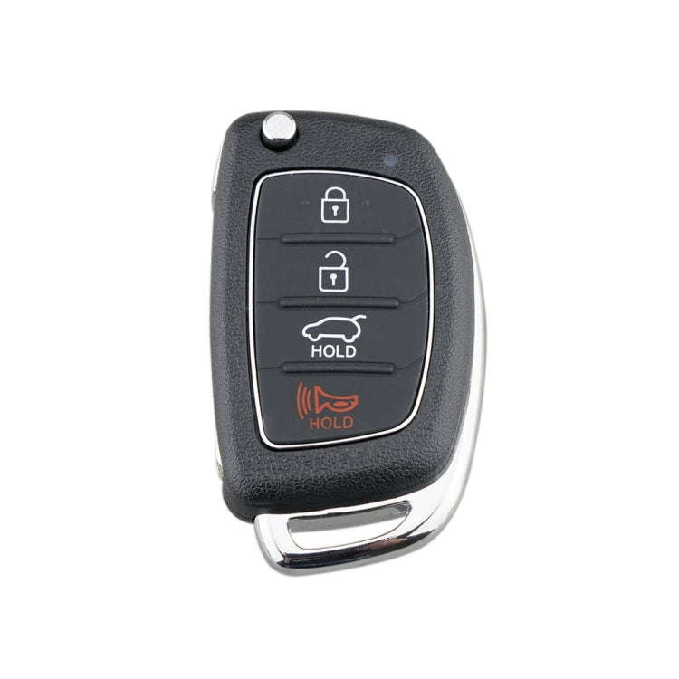 4-button Folding Car Key Shell with Metal Edge Solaris ix35 ix4 Santa For Hyundai Sonata 2014-201...