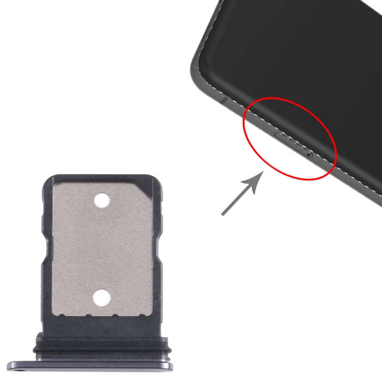 For Google Pixel 8 Pro Original SIM Card Tray(Black)