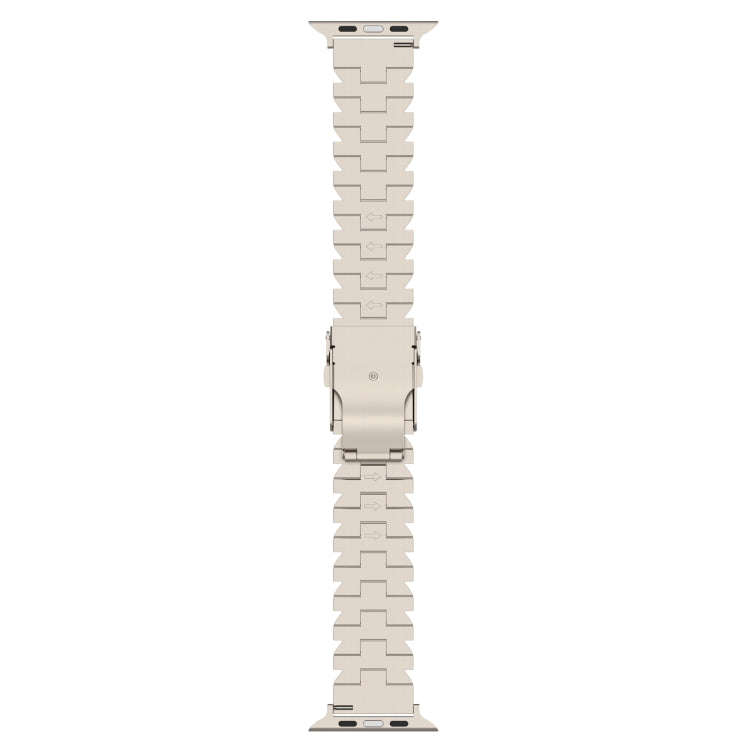 For Apple Watch Series 7 41mm Butterfly Type Titanium Steel Watch Band(Grey)