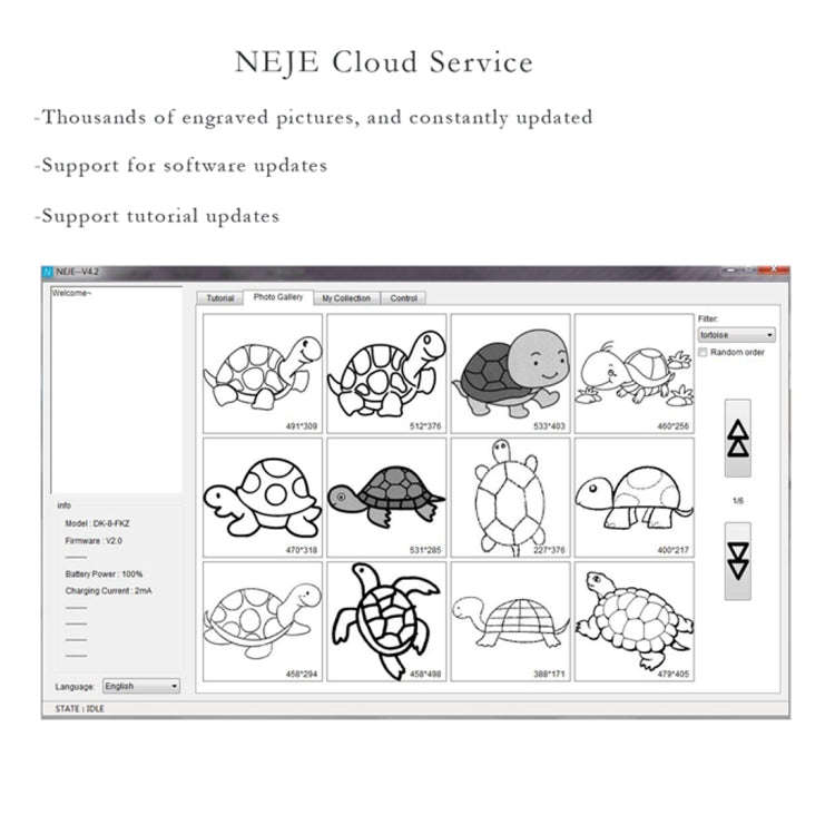 NEJE KZ 3000mW Bluetooth DIY USB Laser Engraver Carving Machine