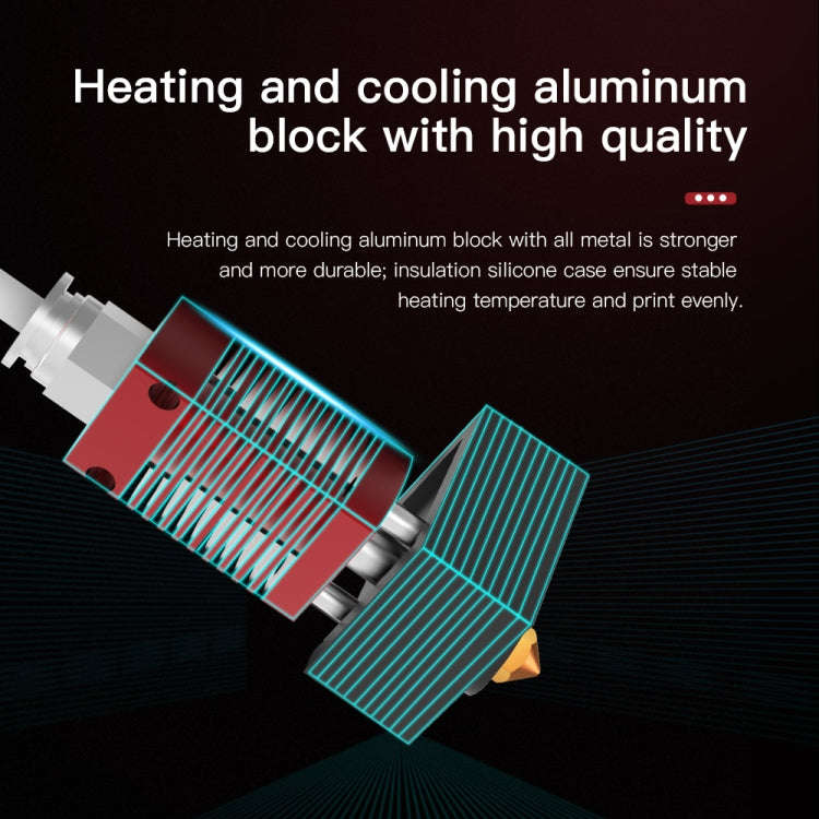 Creality 24V 40W Extruder Nozzle Hot End Kit with Temperature Thermistor & Heating Tube for Ender...