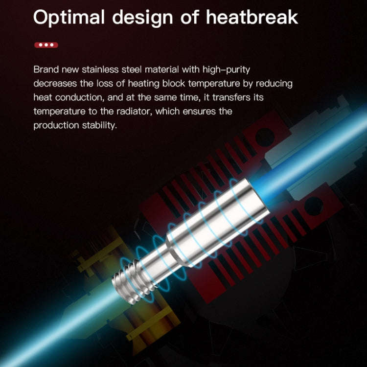 Creality 24V 40W Extruder Nozzle Hot End Kit with Temperature Thermistor & Heating Tube for Ender...