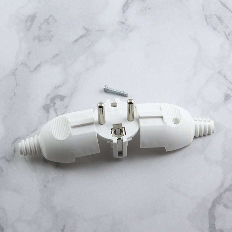 Side Wiring Tripolar Power Plug, EU Plug