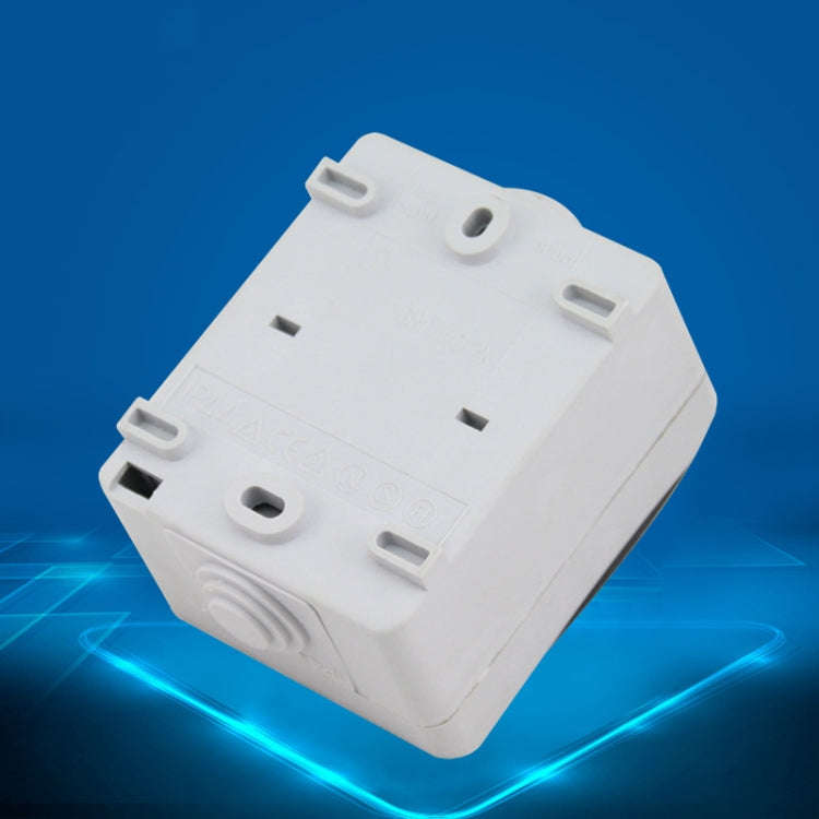 IP44 Waterproof Kitchen Bathroom Double-connection Single Control Switch, EU Plug