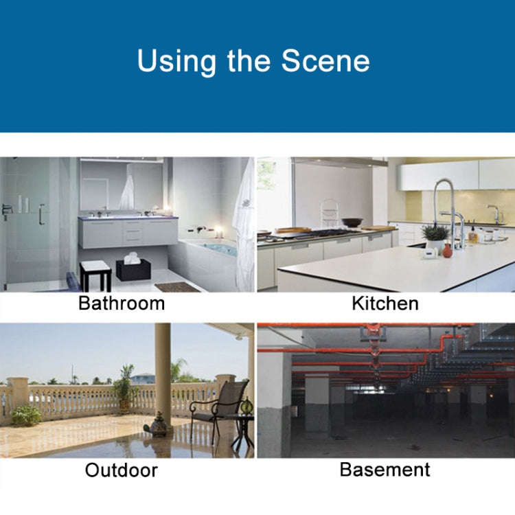 IP44 Waterproof Kitchen Bathroom Double-connection Single Control Switch, EU Plug