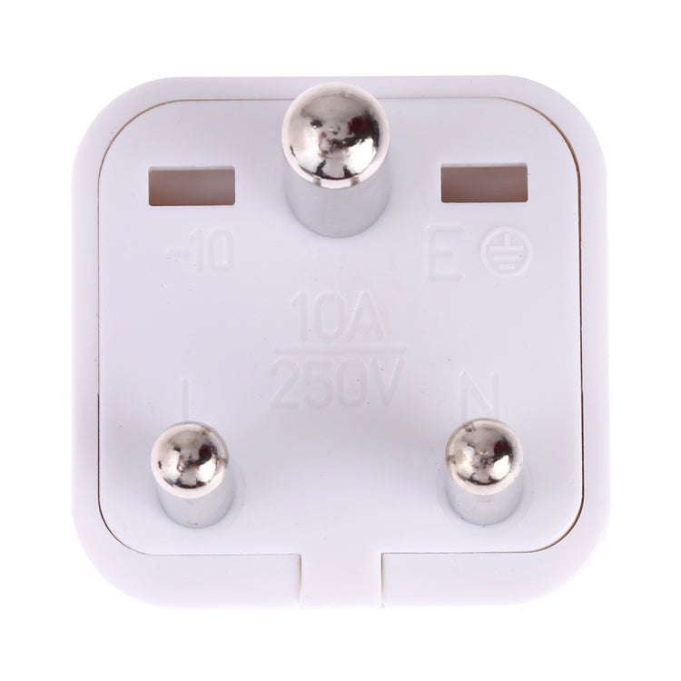 Portable Universal Socket to (Small) South Africa Plug Power Adapter Travel Charger (White)