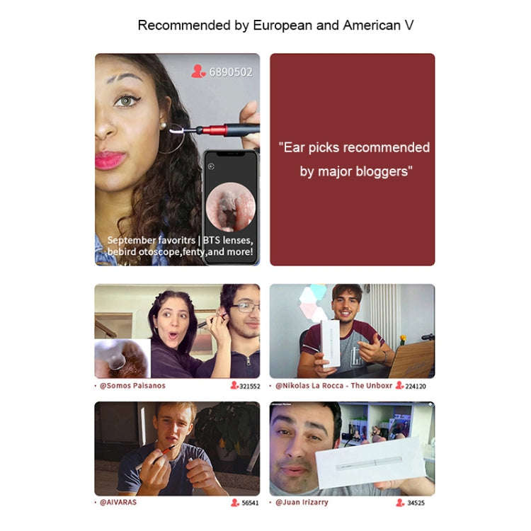 Bebird B1 Intelligent HD Visual Ear Cleaner Earwax Tool, Standard Version(Silver)