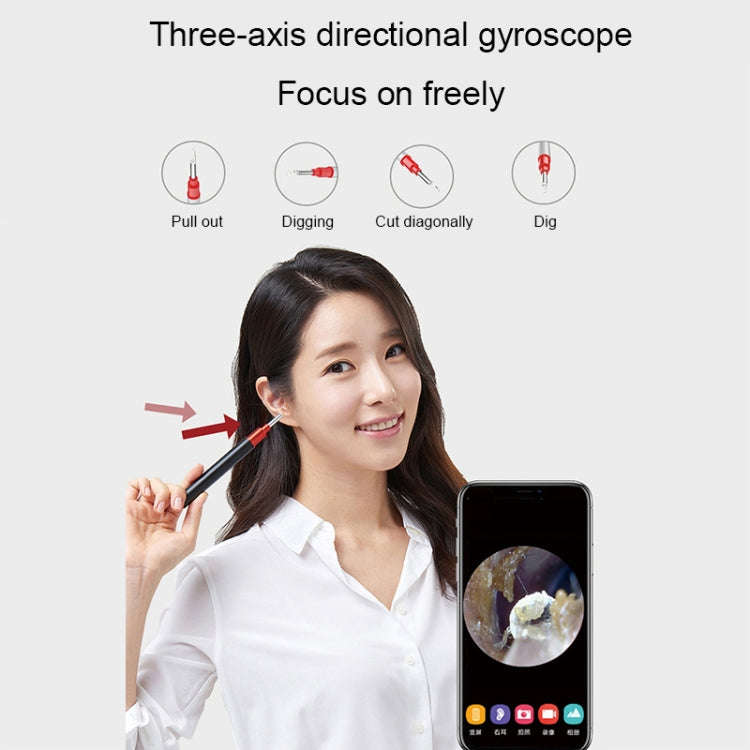 Bebird B1 Intelligent HD Visual Ear Cleaner Earwax Tool, Standard Version(Silver)