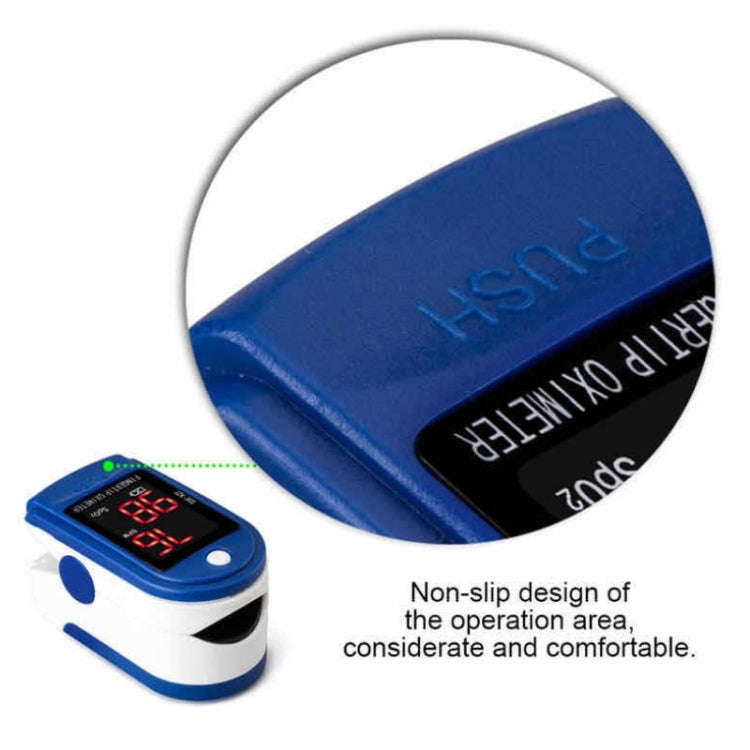 Precision Finger Pulse Oximeter Blood Oxygen Monitor(Blue)